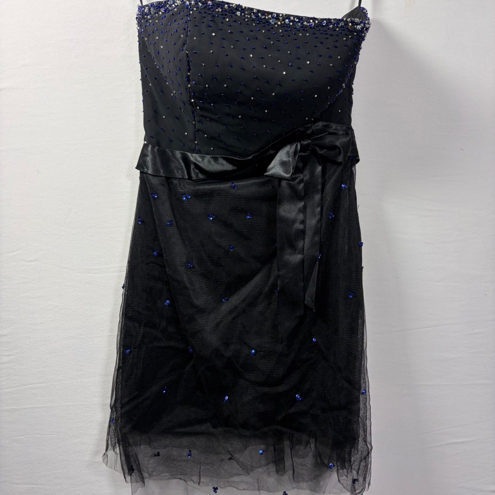 Riva Designs Cocktail Mini Dress Fairycore Whimsigoth Beaded Tulle Formal Sz.6